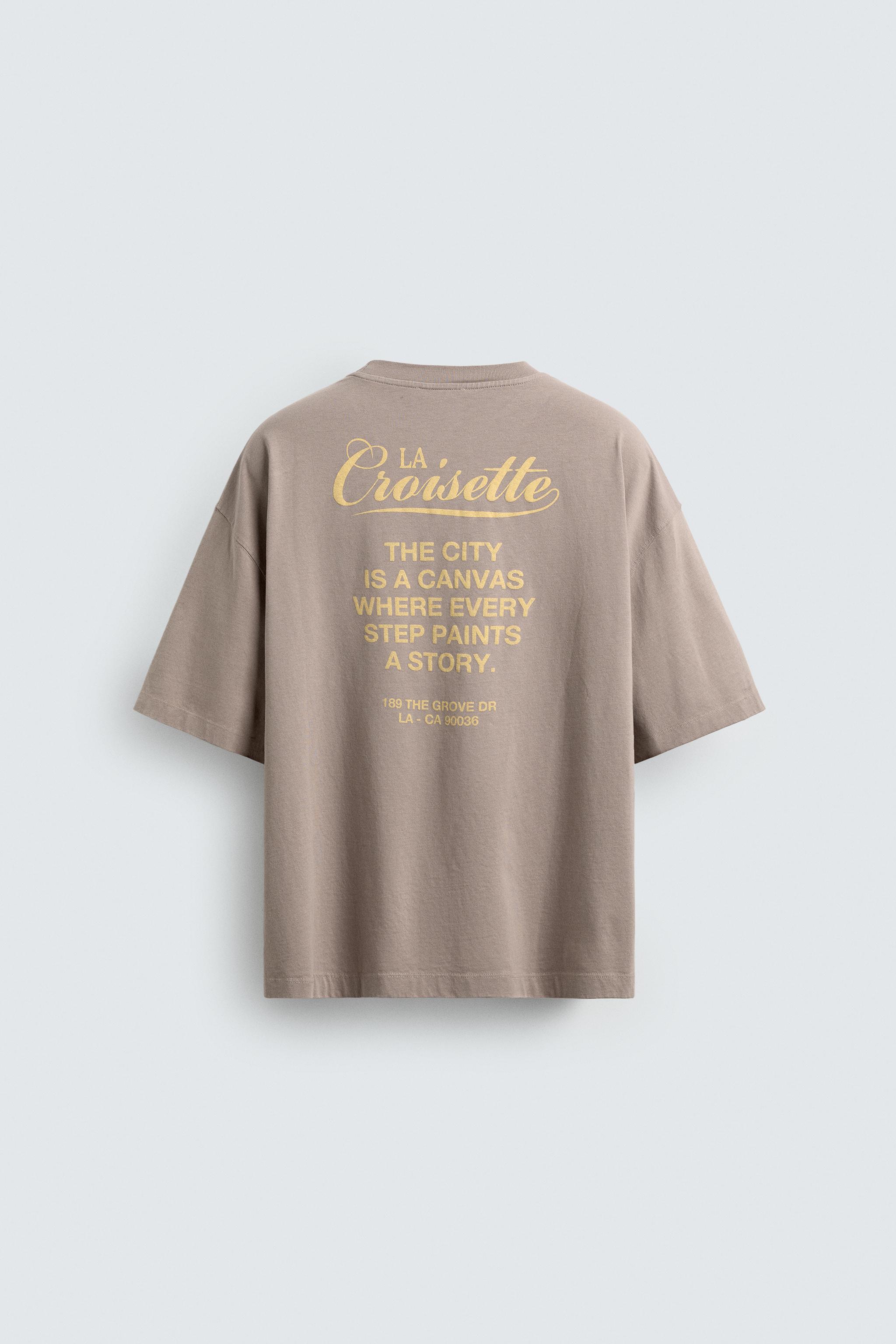T-SHIRT À INSCRIPTIONS IMPRIMÉES